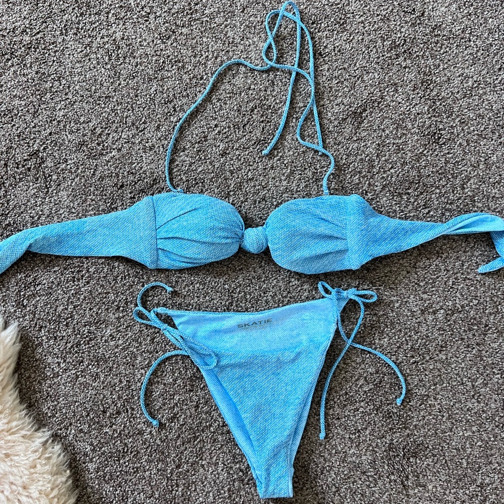 Skatie Light Blue Bikini Set
